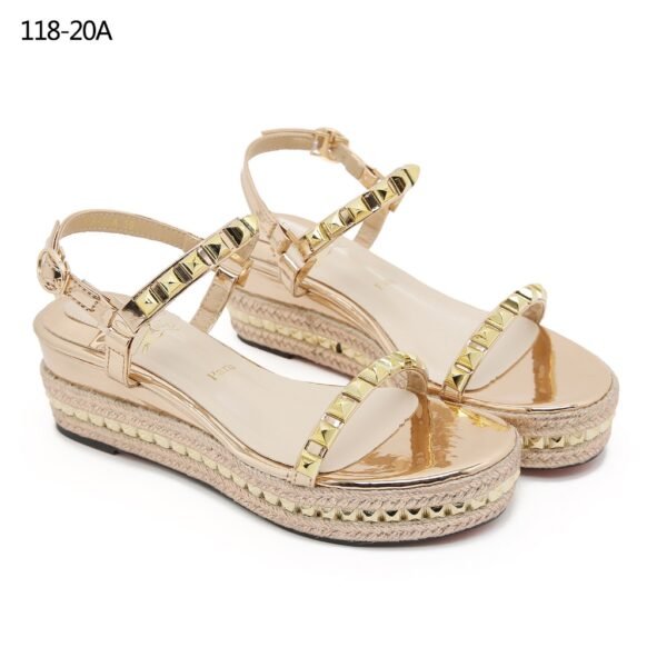CHRISTIAN LOUBOUTIN 118-20A PYRACLOU WEDGES (V) - Gambar 2