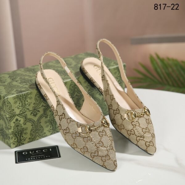 GUCCI 817-22 SLINGBACK MULES (A)