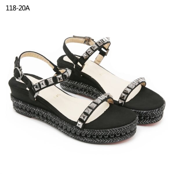 CHRISTIAN LOUBOUTIN 118-20A PYRACLOU WEDGES (V) - Gambar 3