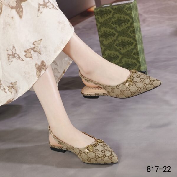 GUCCI 817-22 SLINGBACK MULES (A) - Gambar 6