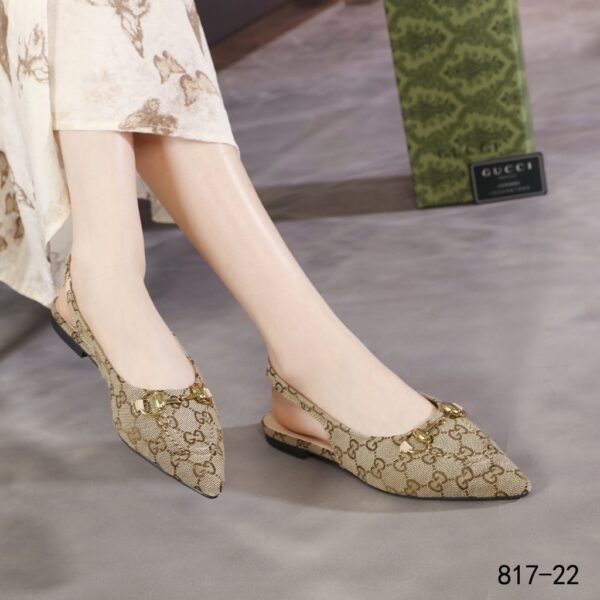GUCCI 817-22 SLINGBACK MULES (A) - Gambar 7