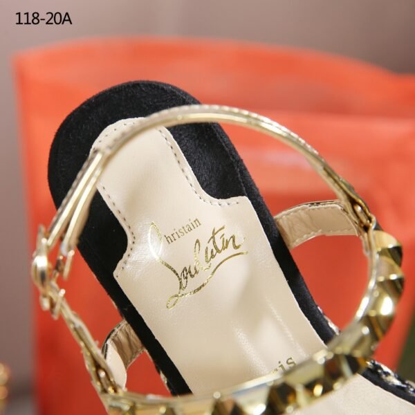 CHRISTIAN LOUBOUTIN 118-20A PYRACLOU WEDGES (V) - Gambar 10